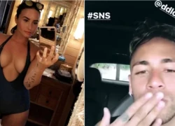 Đá Bruna, Neymar thả thính "danh ca" Demi Lovato