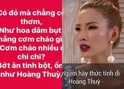 Dân mạng chế ảnh câu ca dao tục ngữ dậy sóng của Hoàng Thùy trong tập 4 The Face