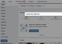 Fanpage trên Facebook tại Việt Nam gặp lỗi không thể chia sẻ bài viết mới