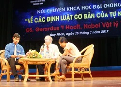 GS Nobel Vật lý Gerardus 't Hoof khuyên SV Việt Nam: Chúng ta phải tự học!