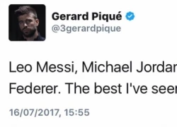 Pique bị fan của Ronaldo &#8216;khủng bố&#8217; vì chúc mừng&#8230; Federer