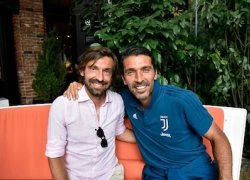 Pirlo xúc động tái ngộ Buffon trên đất Mỹ