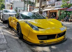 Siêu xe Ferrari 458 độ thân rộng Liberty Walk đầu tiên tại Việt Nam