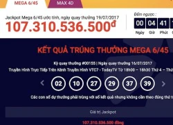 Xổ số Vietlott lại gây "sốt" với jackpot 107 tỉ chưa chịu "nổ"