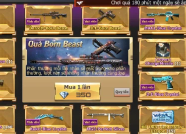 Crossfire Legends Cơ hội sở hữu vĩnh viễn Barrett Born Beast và D.E Born Beast