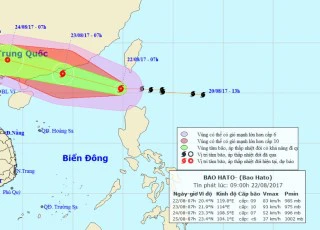 Bão số 6 gió giật cấp 11 đi vào Biển Đông