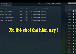 FIFA Online 3: Đánh giá xu thế sử dụng thẻ cầu thủ của người chơi hiện nay (Phần 3)