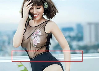 Đã &#8216;xây lại&#8217; 3 vòng, Phi Thanh Vân vẫn bị bóc mẽ photoshop ảnh &#8216;nuột&#8217; đến méo tường