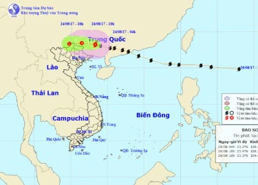 Ảnh hưởng của bão số 6, miền Bắc mưa như trút nước