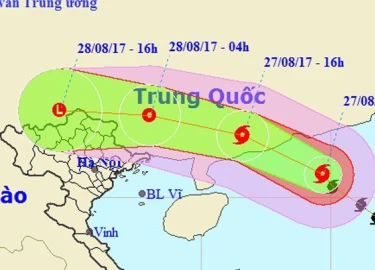 Bão số 7 hướng vào Trung Quốc, miền Bắc sắp mưa lớn 4 ngày