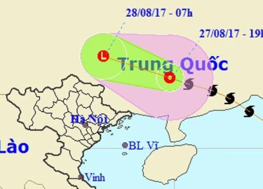 Bão số 7 suy yếu thành áp thấp nhiệt đới, Bắc Bộ mưa diện rộng