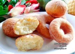 [Chế biến] - Bắc chảo lên bếp làm ngay món bánh donuts custard tuyệt ngon