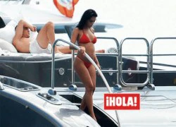 Bạn gái C. Ronaldo mặc bikini, liên tiếp khoe bụng bầu