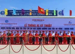 Thông xe 65km đầu tiên dự án đường cao tốc Đà Nẵng - Quảng Ngãi