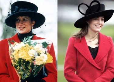 Công nương Kate Middleton nhiều lần mặc giống mẹ chồng