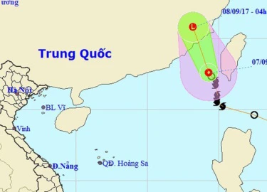 Bão số 9 suy yếu thành áp thấp nhiệt đới, Bắc Bộ mưa giông diện rộng