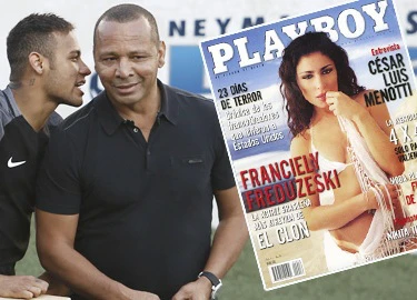 Bố Neymar cặp người mẫu Playboy