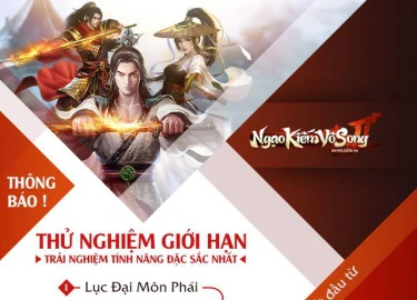 Game Client Ngạo Kiếm Vô Song 2 mở cửa thử nghiệm tại Việt Nam ngày 15/09