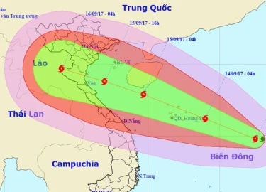 Bão số 10 liên tục tăng cấp, dự báo đổ bộ vào Thanh Hóa - Hà Tĩnh