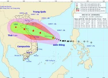 Dự báo thời tiết hôm nay (14.9): Siêu bão số 10 mạnh chưa từng có di chuyển nhanh, giật cấp 15