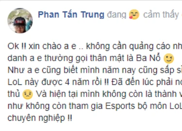 LMHT: Sau POTM, một thành viên nữa chia tay FFQ của QTV, lần này là giải nghệ luôn