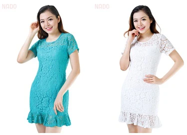 Đầm ren đuôi cá sang chảnh SID65607