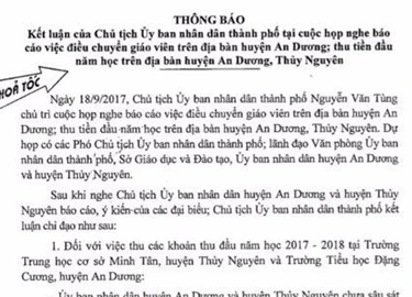 Hải Phòng yêu cầu cô giáo nghi tự tử chấp hành việc chuyển trường