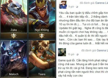 Liên Quân Mobile: Quá bức xúc vì vấn nạn AFK mà nhiều người chơi đánh giá game chỉ ở mức 1 sao