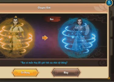 Không tin nổi! Game kiếm hiệp Việt giờ cũng đổi giới tính "xoành xoạch" như MU Online