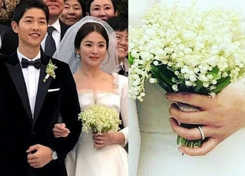 Cận cảnh cặp nhẫn cưới đầy tinh xảo của Song Joong Ki và Song Hye Kyo