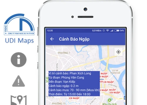 Người Sài Gòn có thể tránh ngập bằng smartphone