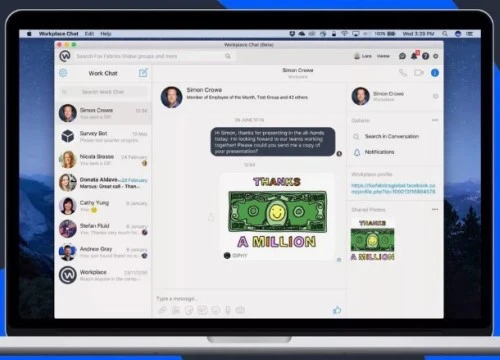 Facebook lặng lẽ phát hành ứng dụng trò chuyện trên PC cho Workplace