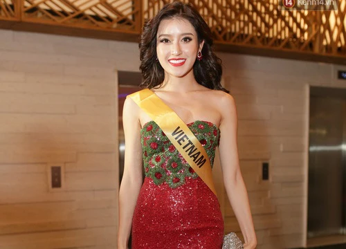 Huyền My bất ngờ trượt khỏi top 10 thí sinh được yêu thích nhất tại "Miss Grand International 2017"