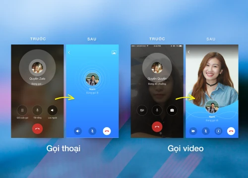 Zalo cập nhật diện mạo mới cho cuộc gọi
