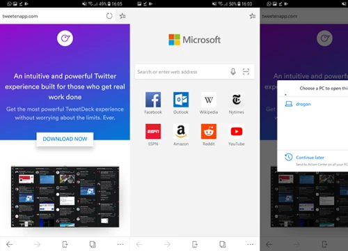 Microsoft Edge có mặt trên Google Play Store