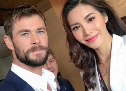 Khoe ảnh chụp xinh đẹp bên &#039;Thần Sấm&#039; Chris Hemsworth nhưng Minh Tú lại mắc lỗi cơ bản này