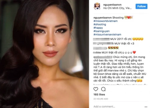 Không còn nghi ngờ gì nữa, Nguyễn Thị Loan đại diện Việt Nam thi Miss Universe 2017