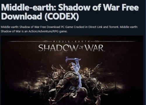 Middle-earth: Shadow of War - Game bom tấn nặng gần 100GB bị crack chỉ sau hơn 1 ngày