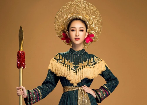 Hà Thu mang trang phục lấy cảm hứng từ các nữ tướng Việt Nam đến Miss Earth