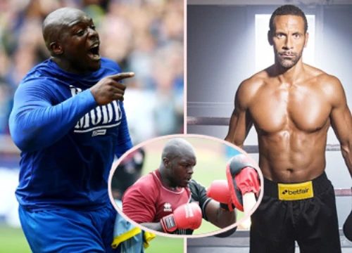 'Quái thú' Akinfenwa thách Rio Ferdinand thượng đài boxing