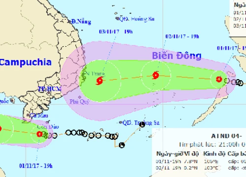 Áp thấp nhiệt đới suy yếu, Tây Nam Bộ mưa lớn