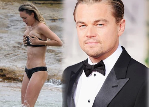 Bóng hồng "qua tay" Leonardo DiCaprio cởi dây áo tắm lộ liễu