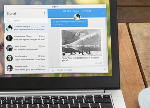 Ứng dụng nhắn tin bảo mật Signal tiếp cận máy tính để bàn