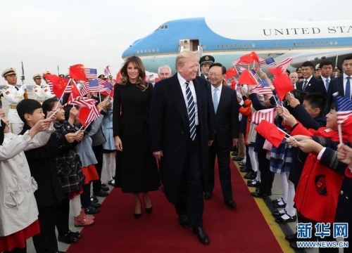 Trung Quốc đón tiếp ông Trump theo cách chưa từng có