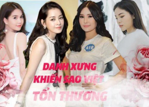 Những danh xưng "từ trên trời rơi xuống" khiến sao Việt chỉ muốn quên đi ngay lập tức