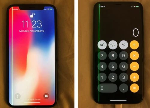 NÓNG: Màn hình iPhone X có vệt sáng lạ, nghi lỗi phần cứng