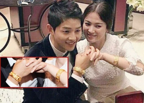 Song Joong Ki - Song Hye Kyo đều đeo sai bộ vòng vàng long phụng do đạo diễn Vương Gia Vệ tặng