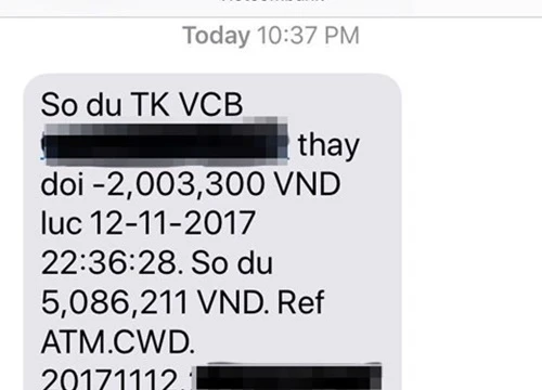 Thêm chủ thẻ ATM Vietcombank báo bị rút trộm tiền lúc nửa đêm