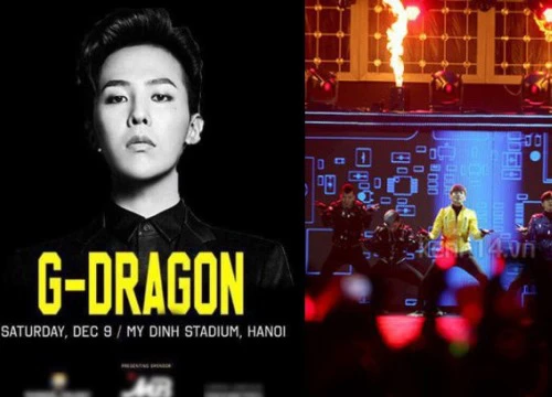 Xôn xao về poster thông báo G-Dragon (Big Bang) diễn tại sân vận động Mỹ Đình vào tháng 12