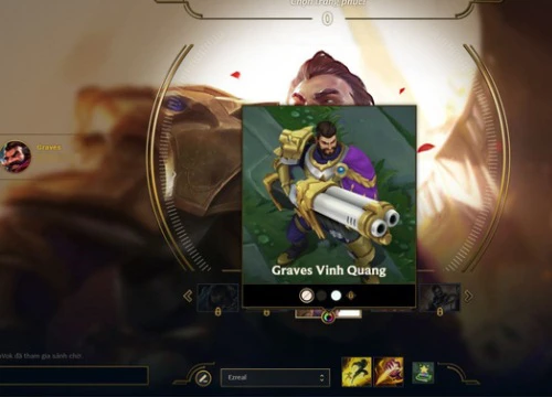 Phần thưởng xếp hạng LMHT mùa 7: Graves Vinh Quang chính thức đến tay game thủ Việt Nam